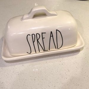 Rae Dunn “SPREAD” Large Letter Container